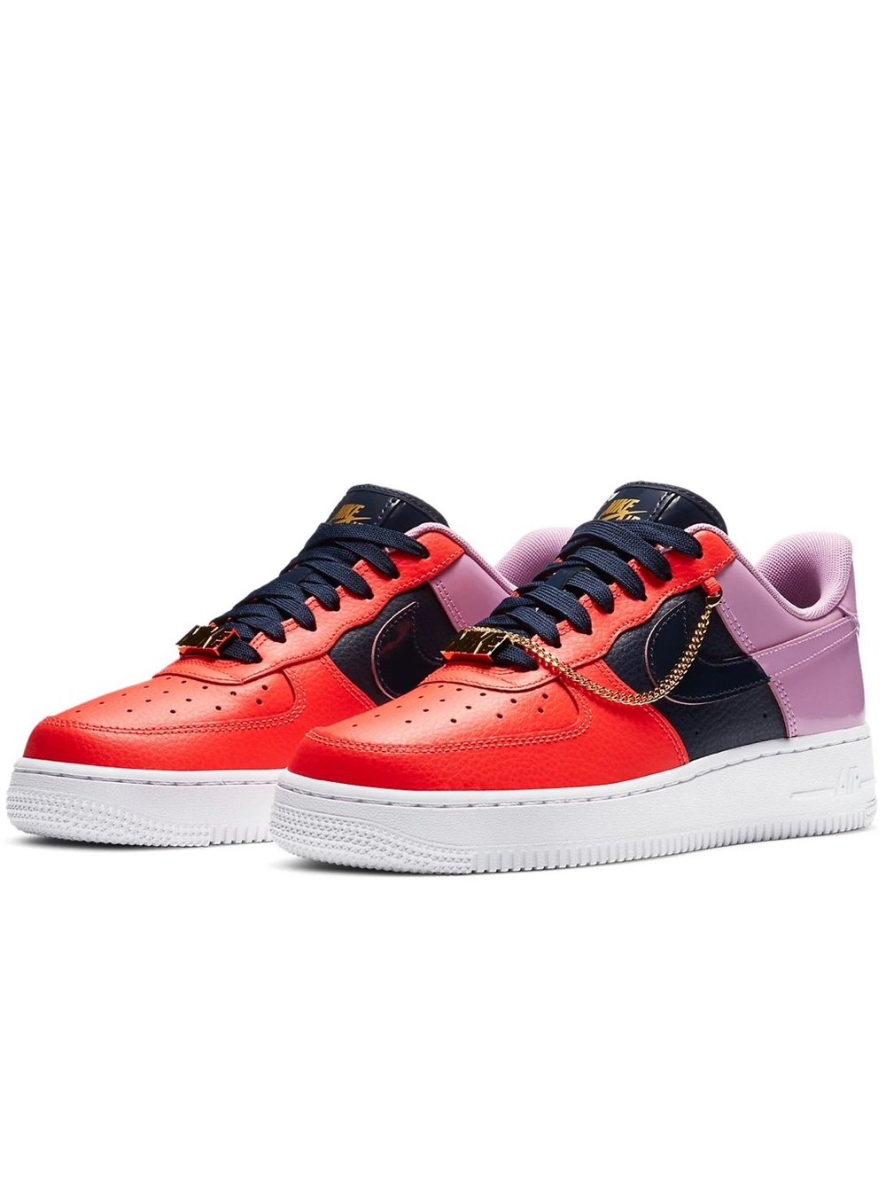 IOB-Nike Air Force 1 Low ’07 Cuban Link Bright Crimson Obsidian CZ8100-600 Wmn 7